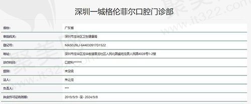 深圳格伦菲尔口腔正规资质