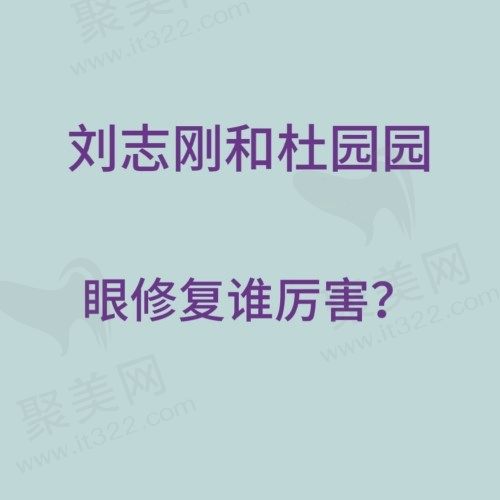 刘志刚和杜园园谁厉害？从双眼皮修复技术/价格/口碑对比来看