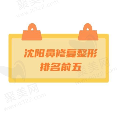 沈阳做鼻修复比较好的医院有哪些？杏林/名流等不容错过附价格