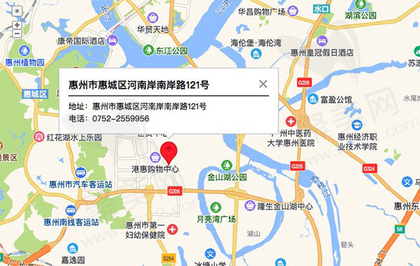 惠州麦芽口腔医院来院路线图