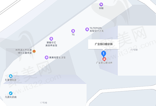 杭州广业街口腔诊所地理位置