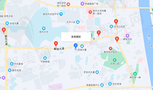 衡阳美莱医疗美容医院位置