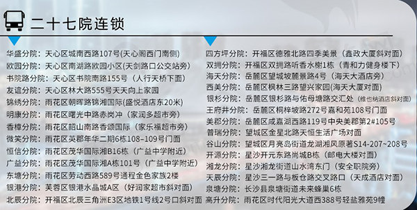 长沙好牙依口腔连锁分院地址
