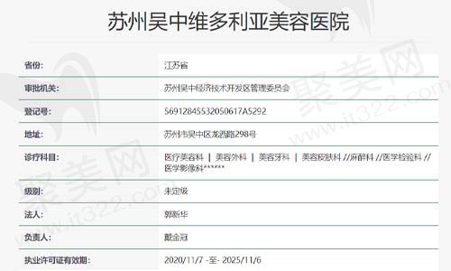 维多利亚美容医院资质查询表