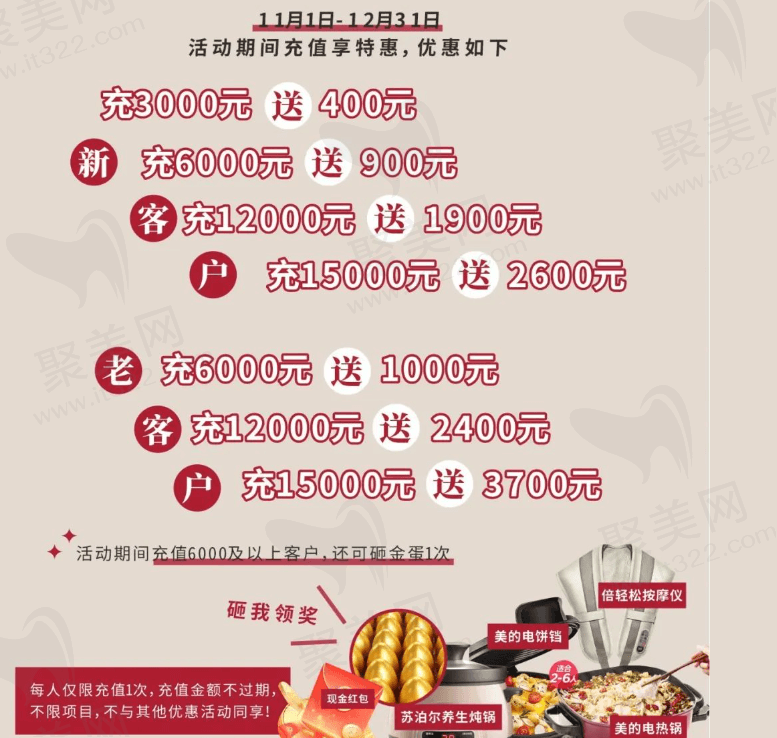 武汉清华阳光口腔周年狂欢·充值有礼