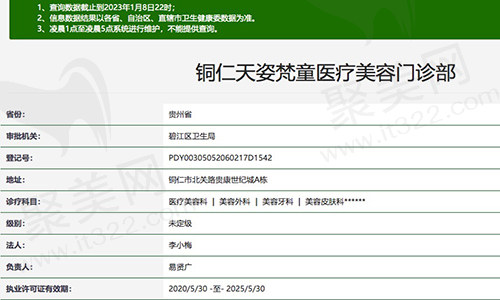 铜仁天姿梵童医疗美容门诊部