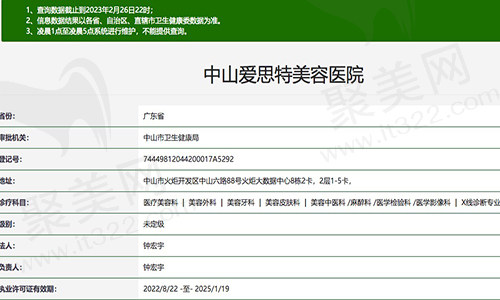 中山爱思特美容医院