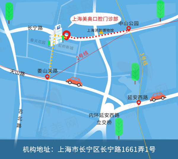 上海美奥口腔医院地址及交通