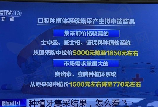 北京种植牙集采后价格降低了吗