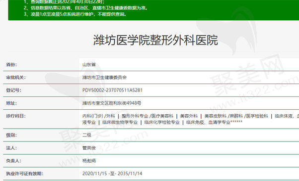 潍坊医学院整形外科医院