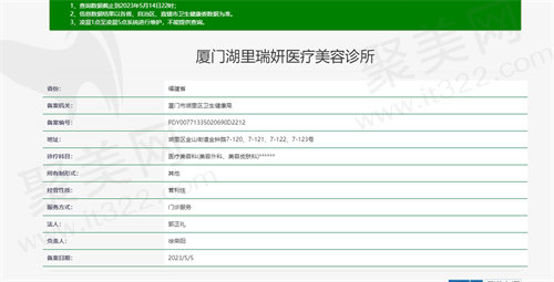 瑞妍医疗美容资质图