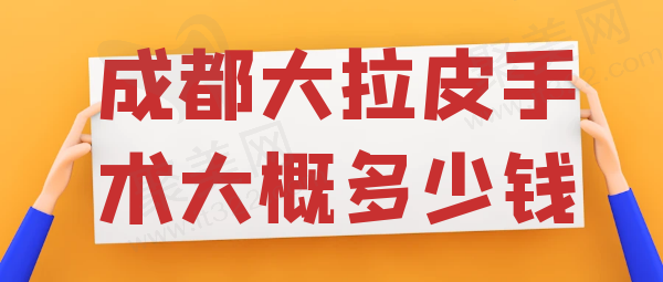 成都大拉皮手术大概多少钱