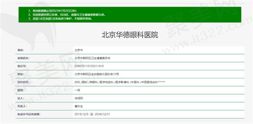 华德眼科资质图