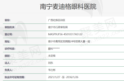广西南宁麦迪格眼科医院
