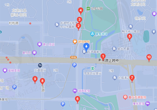 重庆中新美陆眼科医院公交站位置