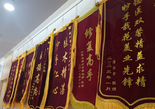 青岛崂山波罗蜜医疗美容锦旗