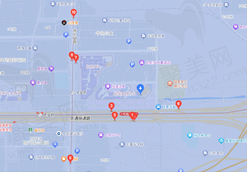 北京佳美口腔华茂店附近公交站位置
