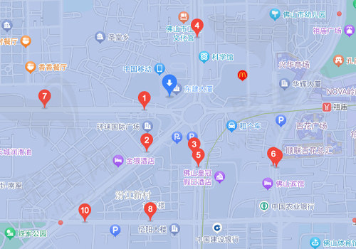 佛山登特口腔门诊周边公交位置