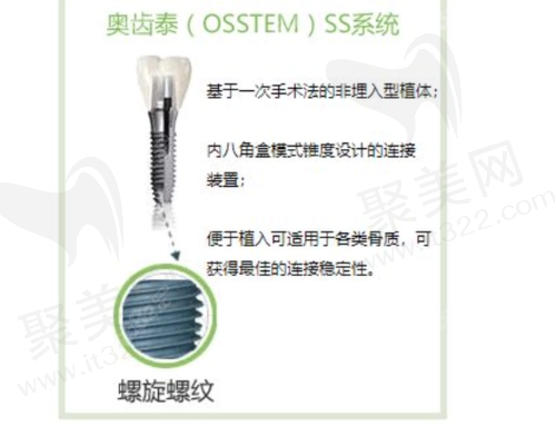 韩国奥齿泰种植牙SS型号