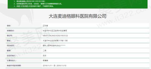  大连麦迪格眼科医院资质