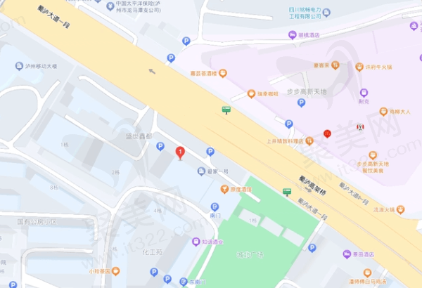 泸州龙马潭韩美医疗美容门诊部地址