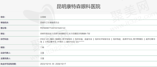 昆明康特森眼科医院王慧医生怎么样