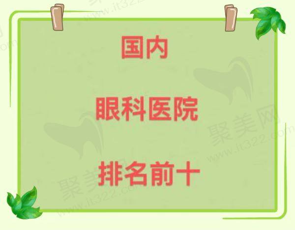 国内排名前十的眼科医院