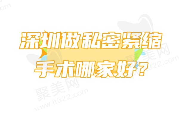 深圳做私密紧缩手术哪家好