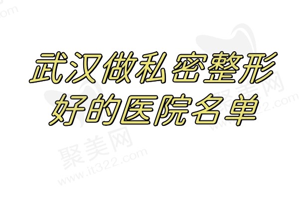武汉做私密整形好的医院名单