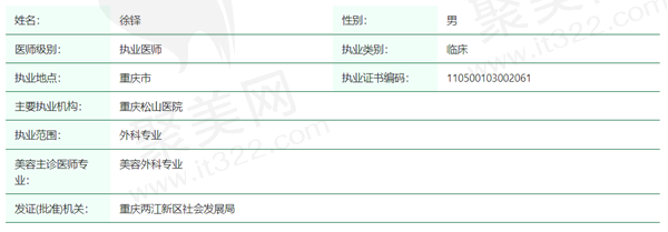 徐铎医生资质