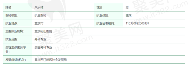 朱乐林医生资质