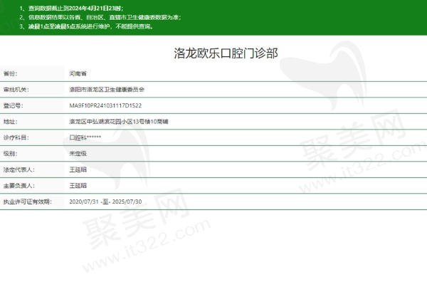 洛龙欧乐口腔门诊部正规吗