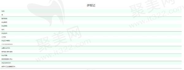 徐州爱尔眼科医院伊军记资质信息