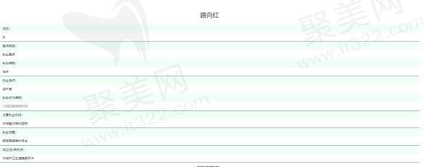 白城爱尔眼科医院院长路向红资质