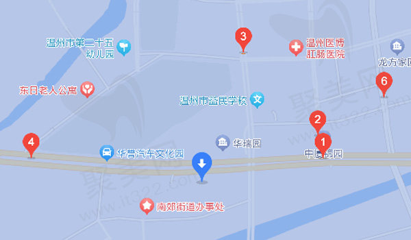 温州艺星口腔周边公交站位置