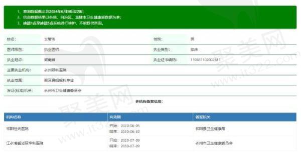 永州眼科医院文智伟个人资质