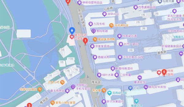 衡阳中诺口腔周边公交站位置