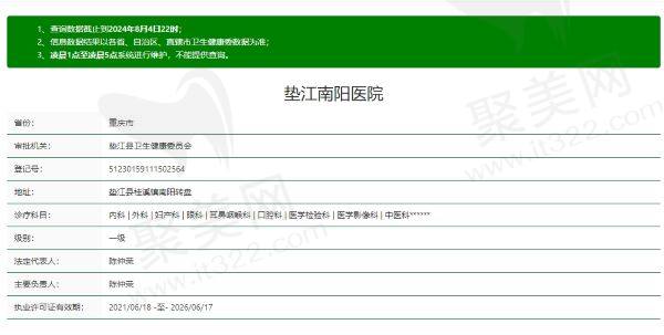 垫江南阳医院正规吗
