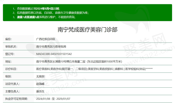 南宁梵成医疗美容资质