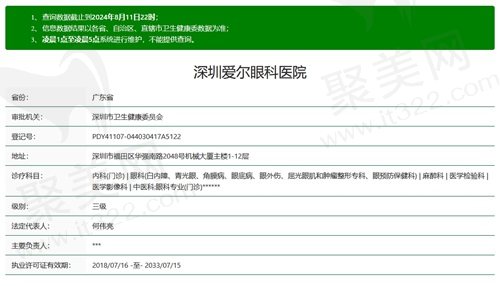 深圳爱尔眼科医院正规资质