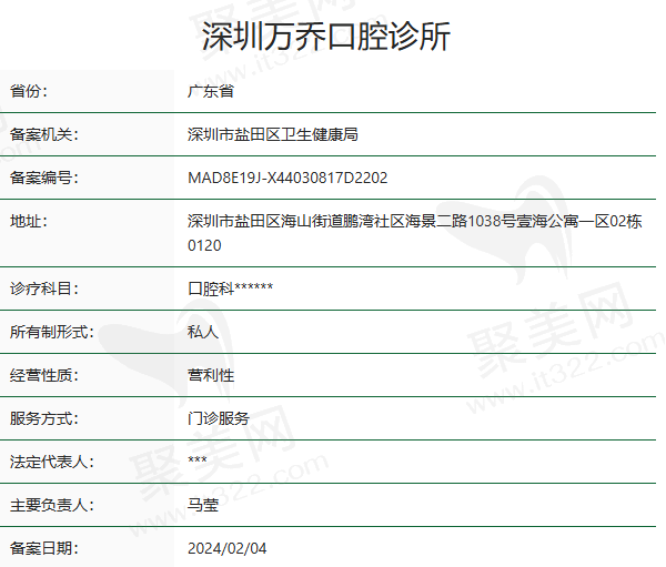 深圳万乔口腔诊所正规吗？