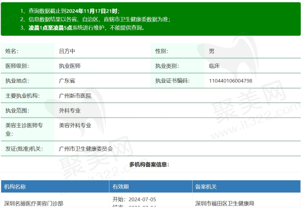 广州新市 医院吕方中医生资质